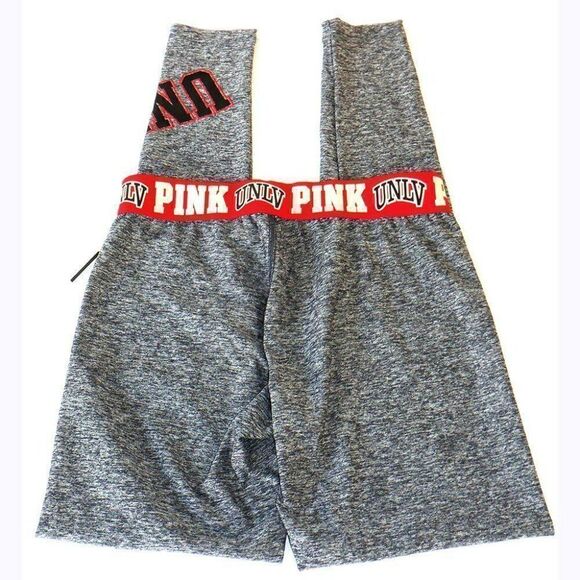 Victoria Secrets Pink UNLV gray leggings - Picture 2 of 3